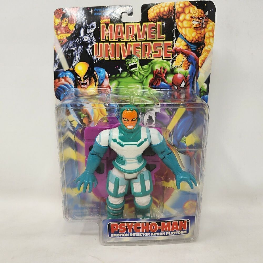 TOYBIZ MARVEL UNIVERSE PSYCHO MAN EMOTION DETECTOR ACTION FIGURE 1996